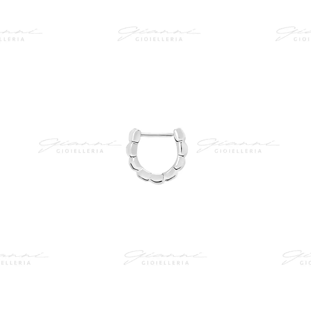 Orecchino DoDo - Hoop granelli argento Orecchini