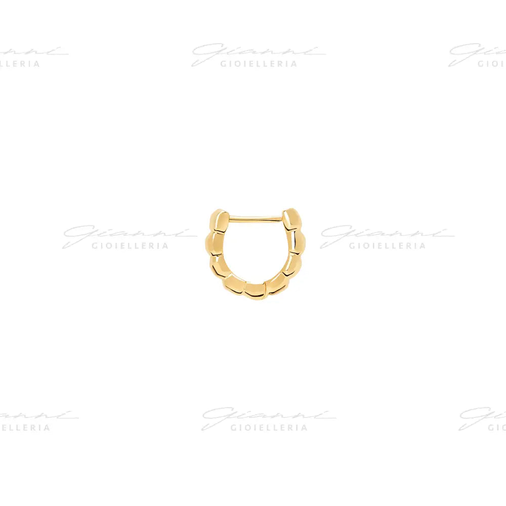 Orecchino DoDo - Hoop granelli oro giallo Orecchini