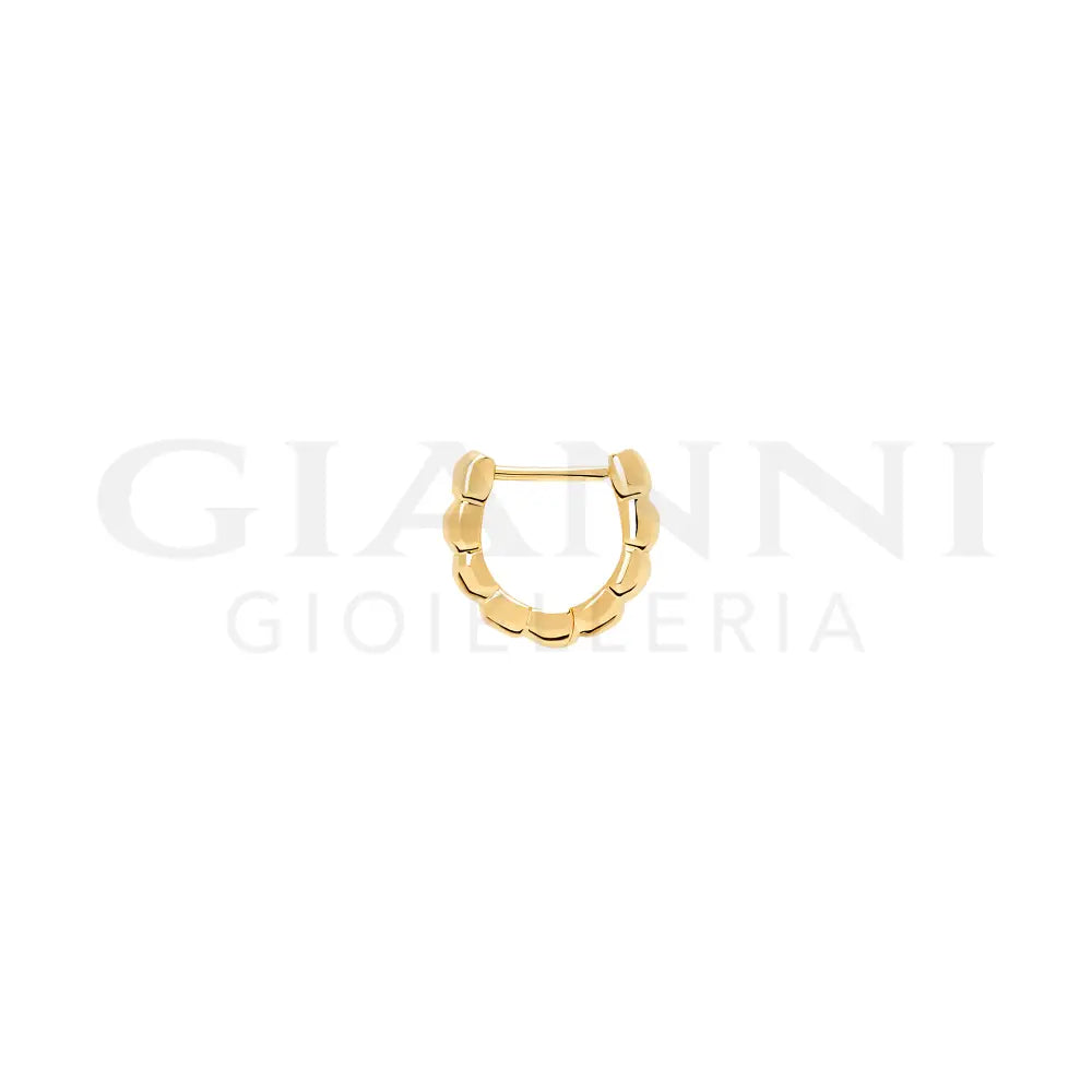 Orecchino DoDo - Hoop granelli oro giallo Orecchini