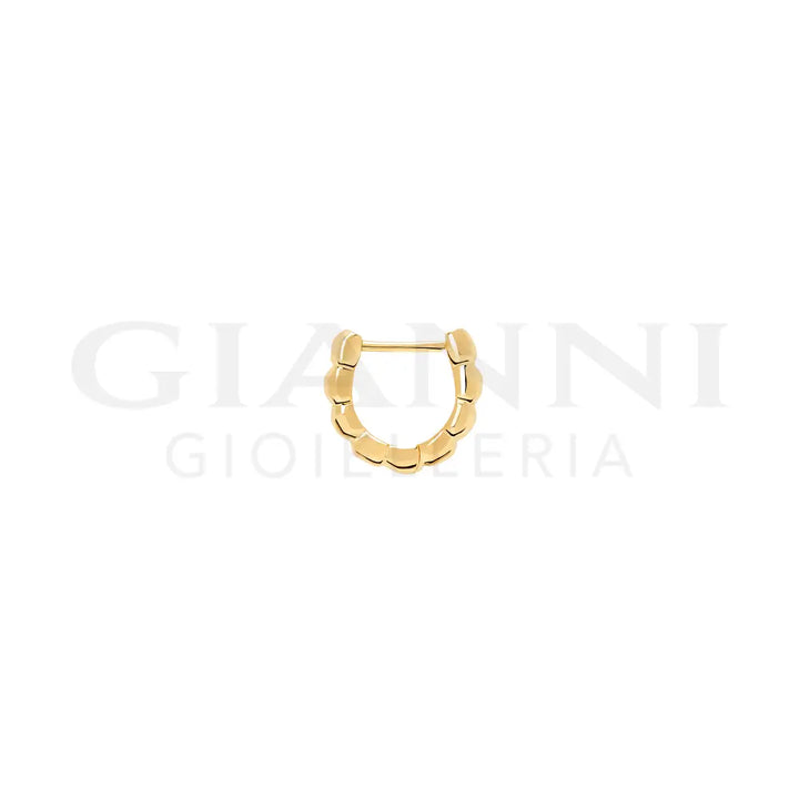 Orecchino DoDo - Hoop granelli oro giallo Orecchini