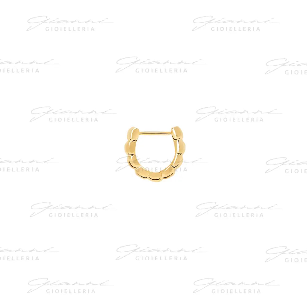 Orecchino DoDo - Hoop granelli oro giallo Orecchini