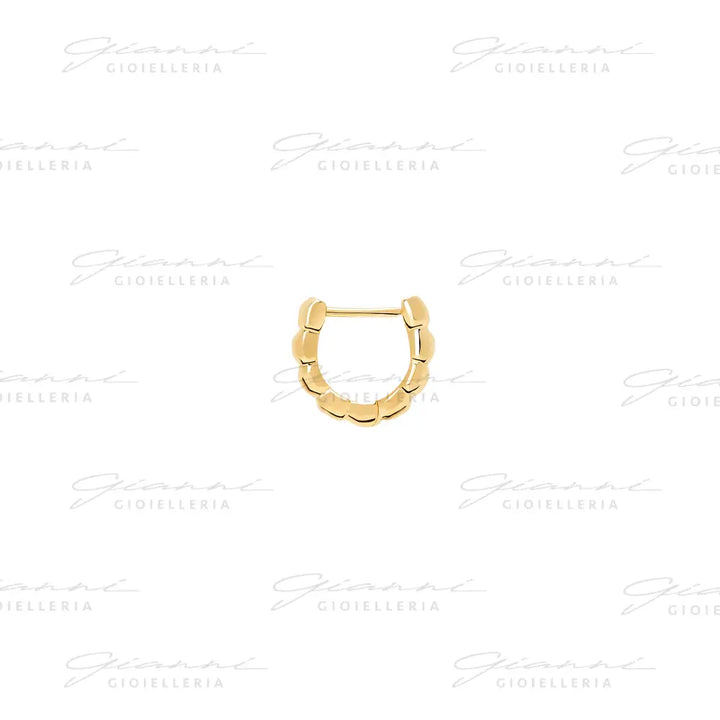 Orecchino DoDo - Hoop granelli oro giallo Orecchini