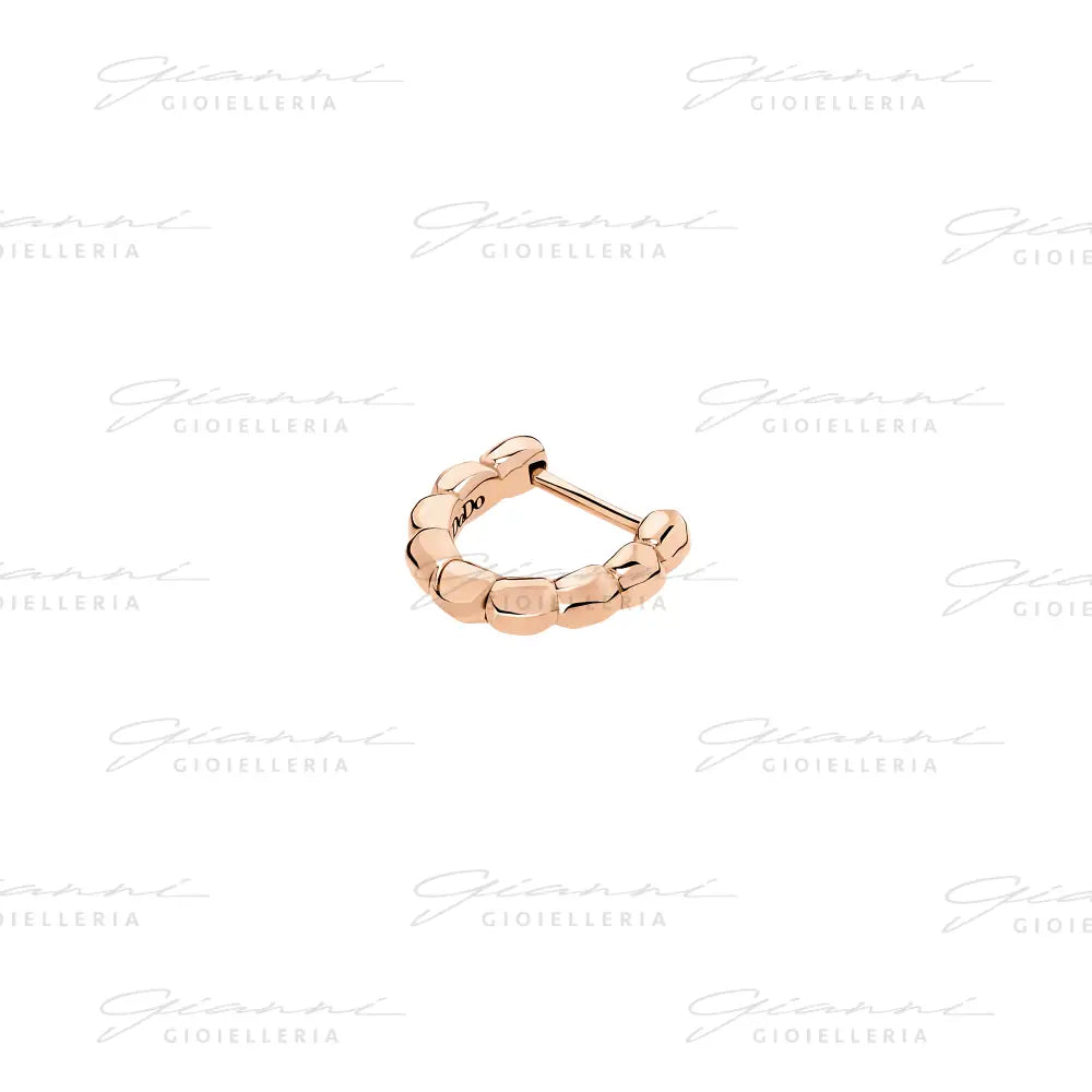 Orecchino DoDo - Hoop granelli oro rosa Orecchini