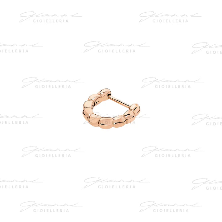 Orecchino DoDo - Hoop granelli oro rosa Orecchini
