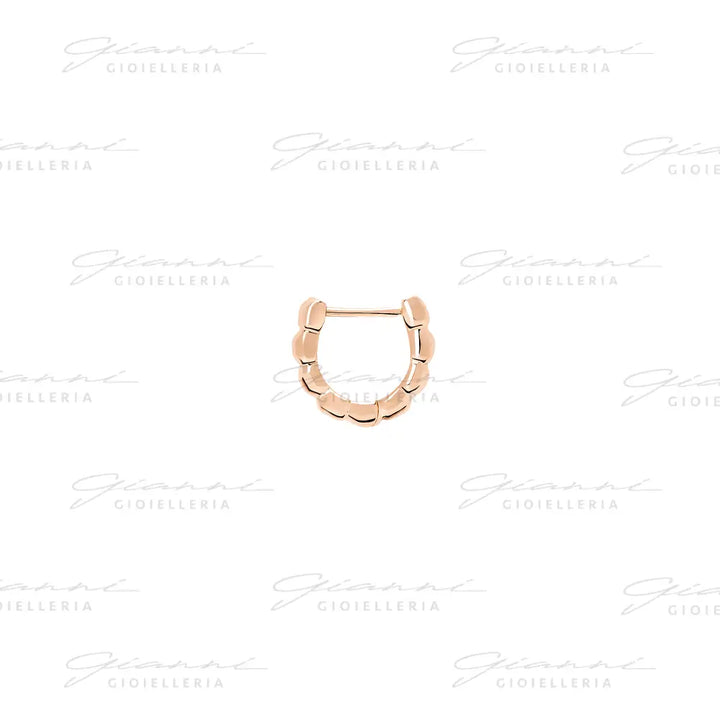 Orecchino DoDo - Hoop granelli oro rosa Orecchini