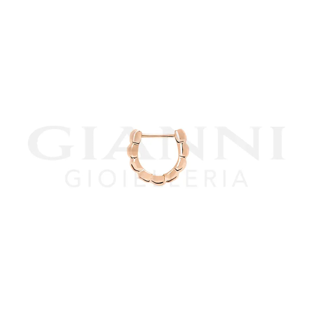 Orecchino DoDo - Hoop granelli oro rosa Orecchini