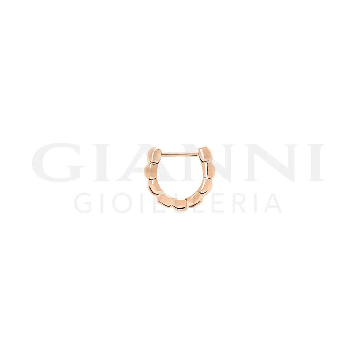 Orecchino DoDo - Hoop granelli oro rosa Orecchini