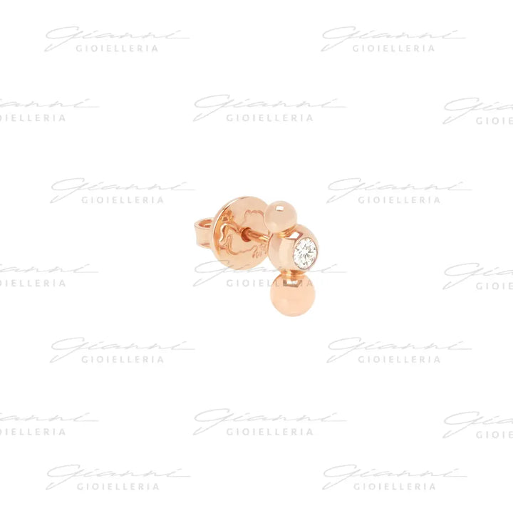 Orecchino DoDo - Stud bollicine oro rosa & diamante Orecchini