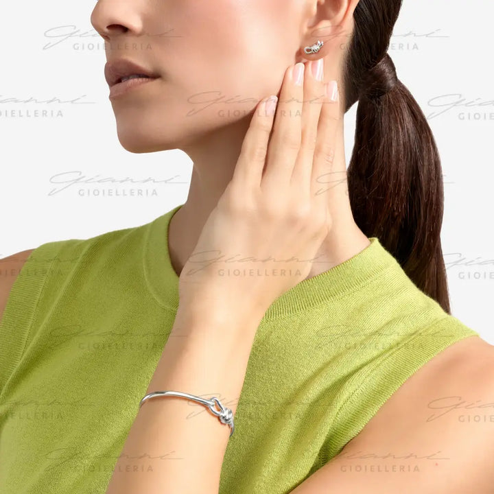 Orecchino DoDo - Stud nodo argento Orecchini