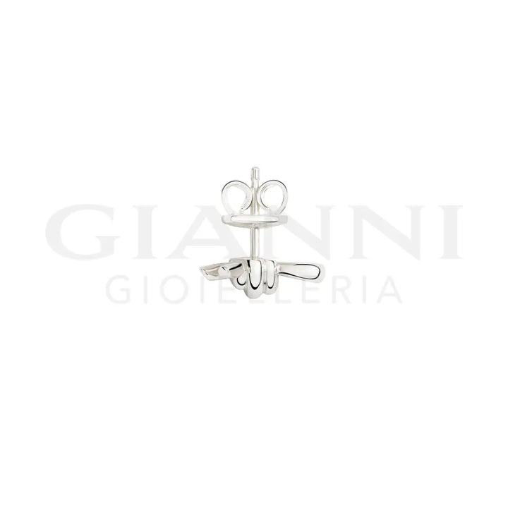 Orecchino DoDo - Stud nodo argento Orecchini