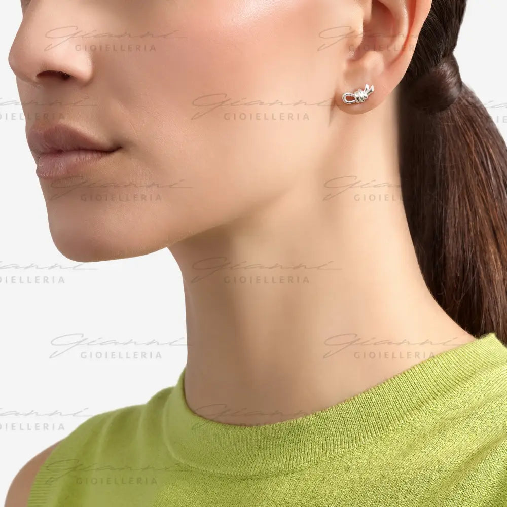 Orecchino DoDo - Stud nodo argento Orecchini