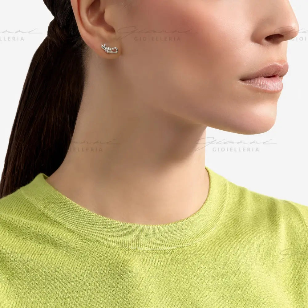 Orecchino DoDo - Stud nodo argento Orecchini