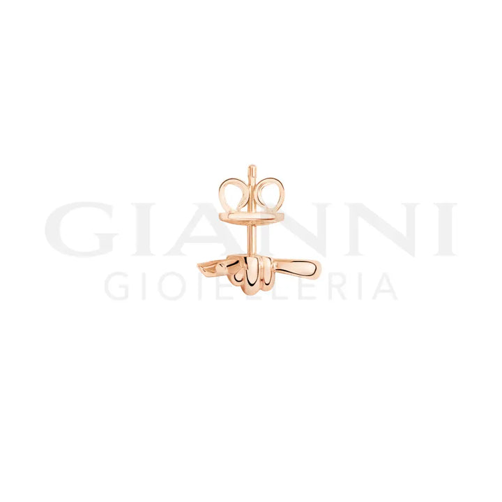 Orecchino DoDo - Stud nodo oro rosa Orecchini