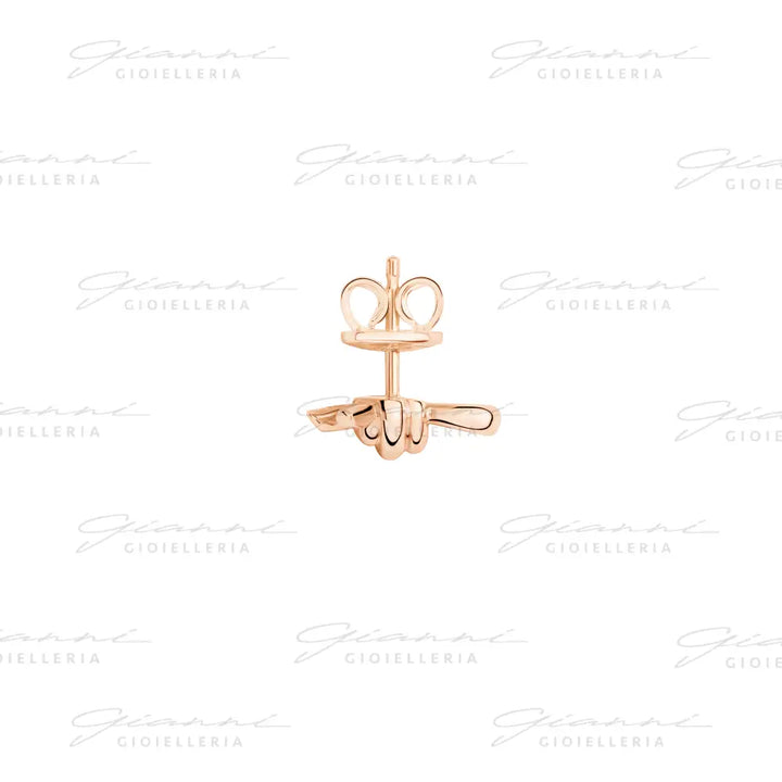 Orecchino DoDo - Stud nodo oro rosa Orecchini