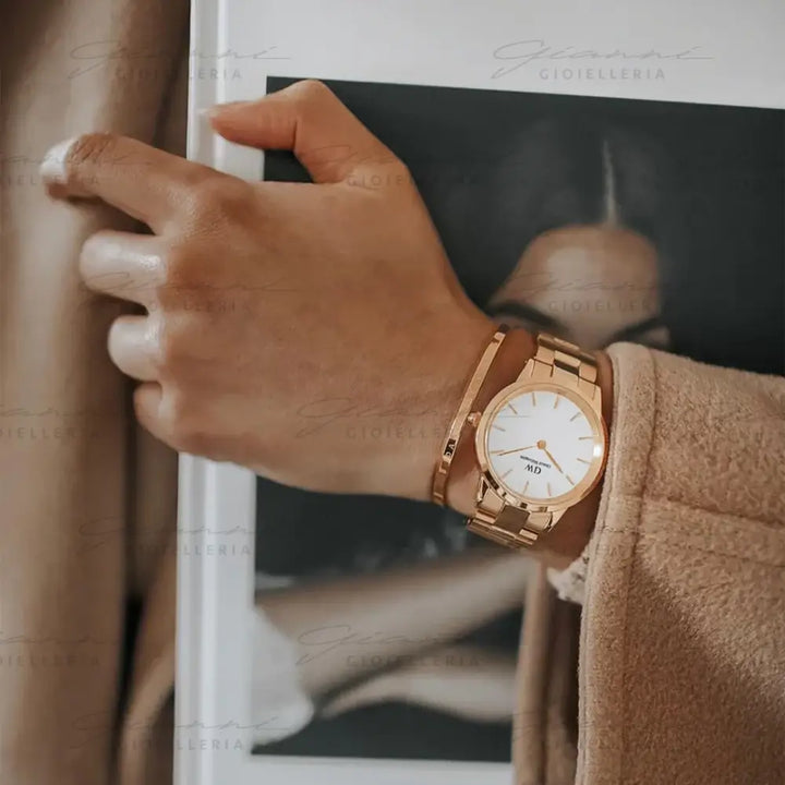 Orologio Daniel Wellington - Donna Iconic Link Rose Gold in Acciaio Orologi