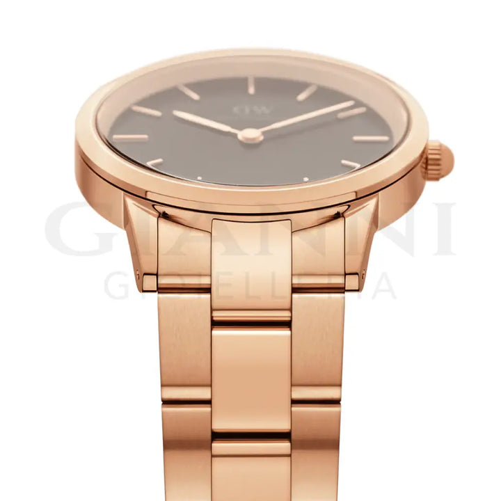Orologio Daniel Wellington - Iconic Link Black Rose Gold Orologi