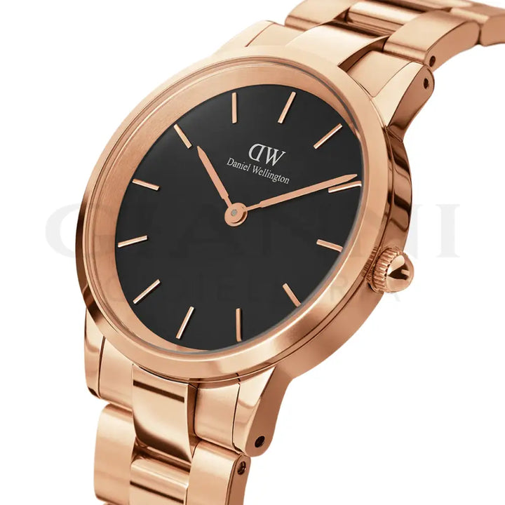 Orologio Daniel Wellington - Iconic Link Black Rose Gold Orologi