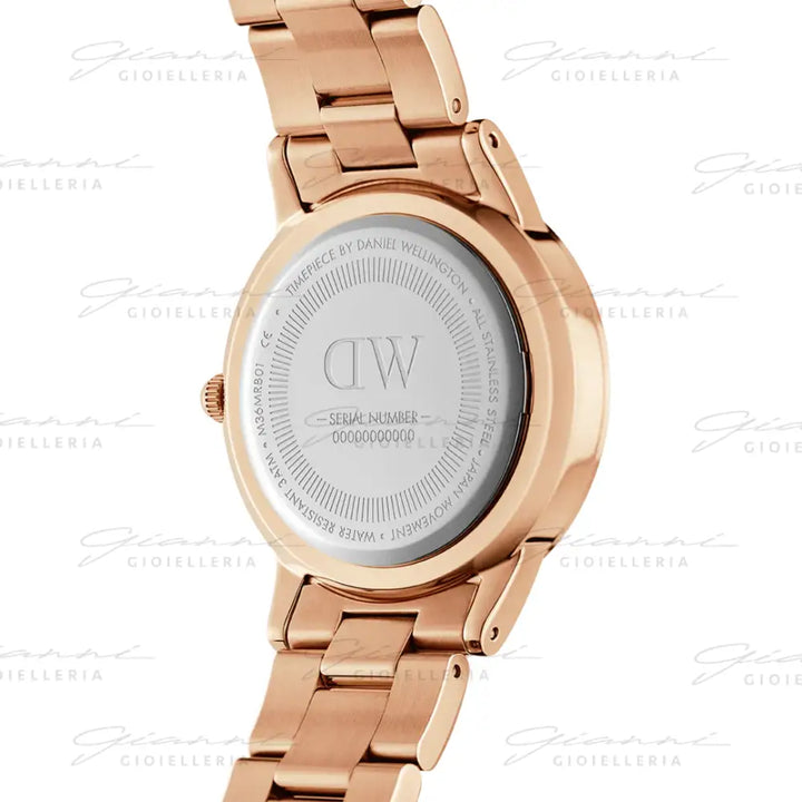 Orologio Daniel Wellington - Iconic Link Black Rose Gold Orologi