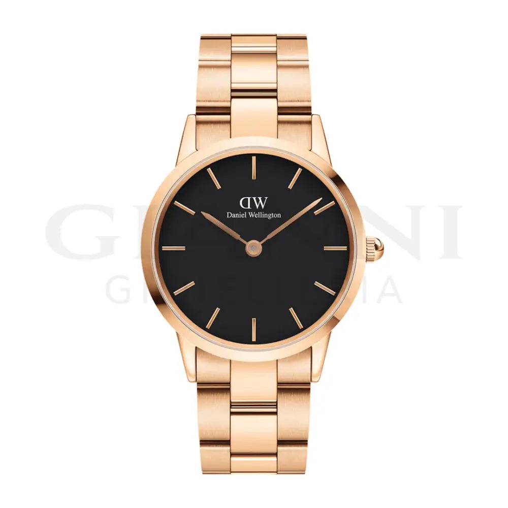 Orologio Daniel Wellington - Iconic Link Black Rose Gold Orologi