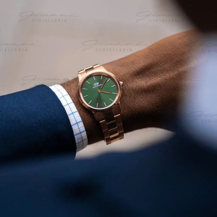 Orologio Daniel Wellington - Iconic Link Emerald Green Rose Gold Orologi