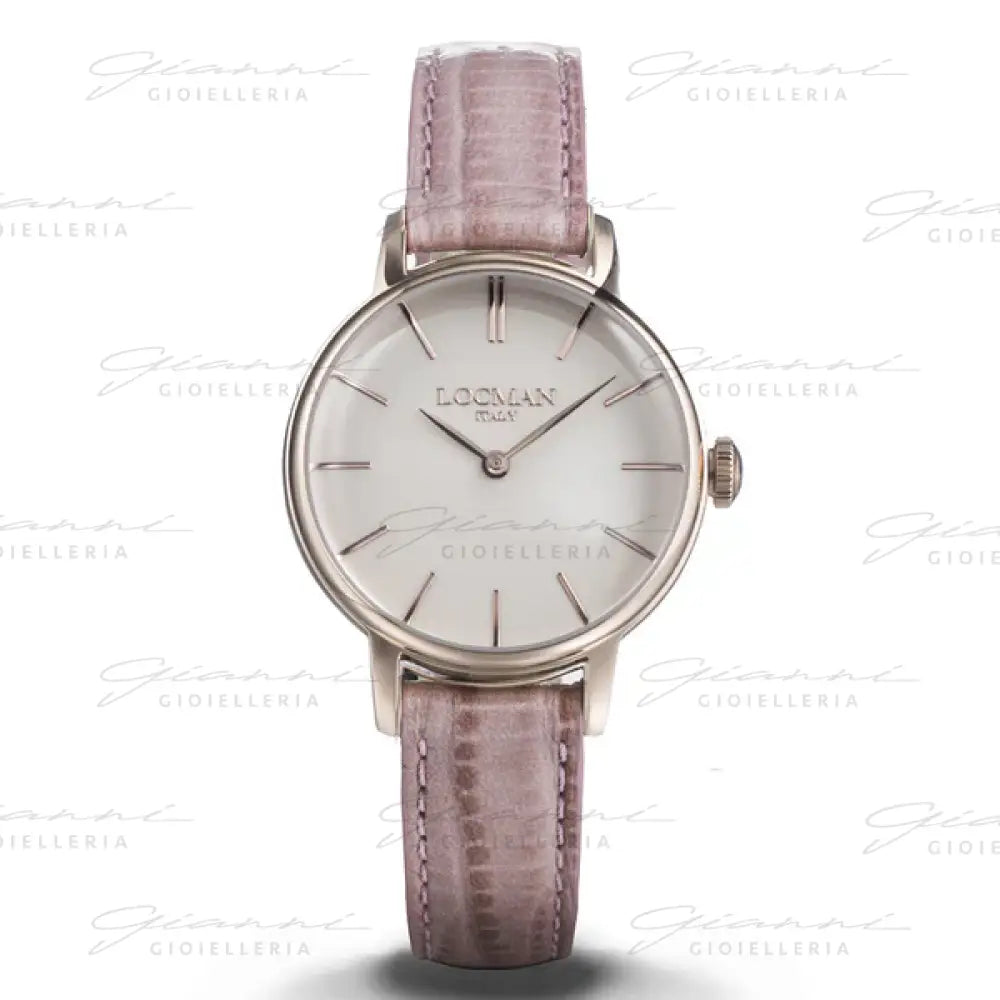 Orologio LOCMAN - 1960 Donna Cipria Dorato Pelle Rosa Orologi