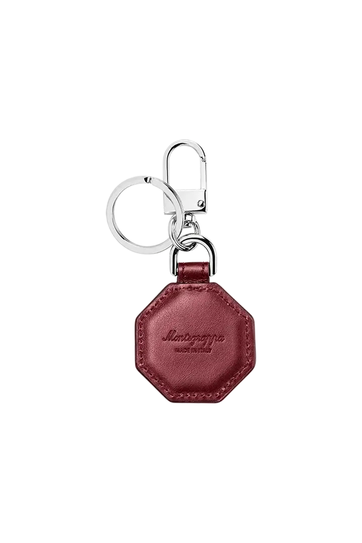 Portachiavi Montegrappa - Signet Series Otto, Pelle Liscia Bordeaux