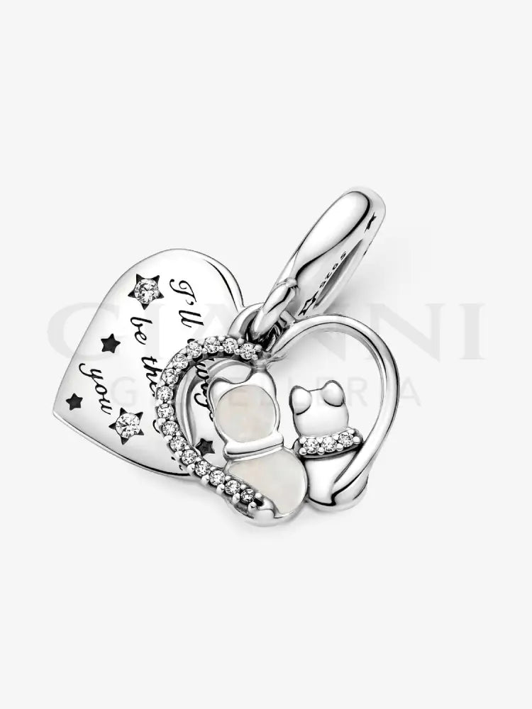 Pendente Pandora - Gatti e Cuori Charm