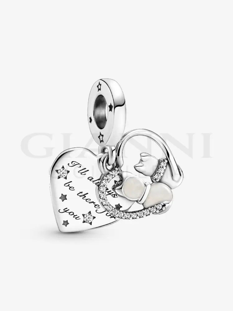 Pendente Pandora - Gatti e Cuori Charm