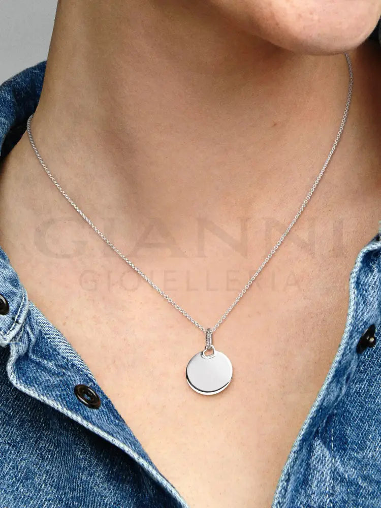 Pendente Pandora - Medaglia da incidere in Argento Charm