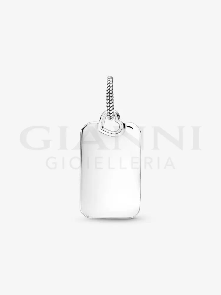 Pendente Pandora - Medaglia Rettangolare da incidere Charm
