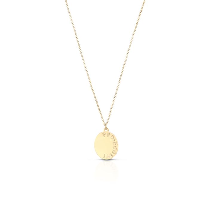 Collana leBebé - Proteggimi con Madonnina in oro giallo
