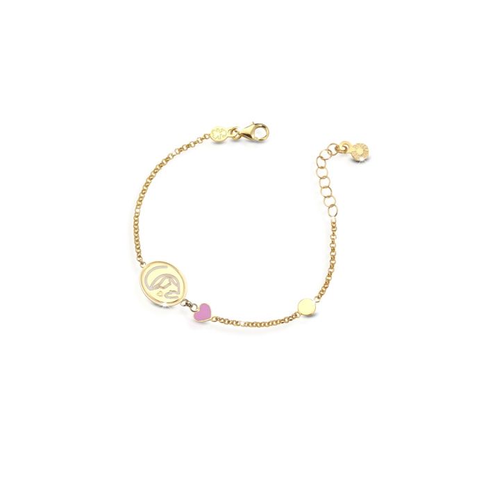 Bracciale leBebé - Proteggimi con Madonnina in oro giallo