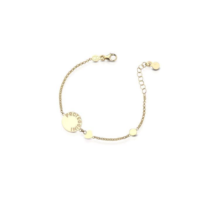 Bracciale leBebé - Proteggimi con Madonnina in oro giallo