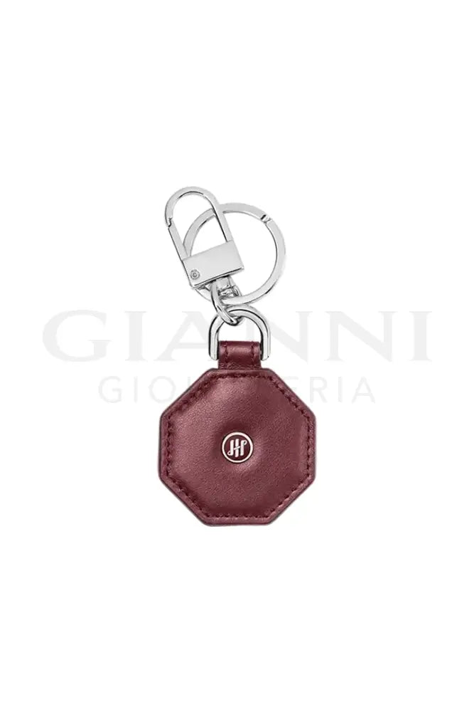 Portachiavi Montegrappa - Signet Series Otto Pelle Liscia Bordeaux - Portachiavi