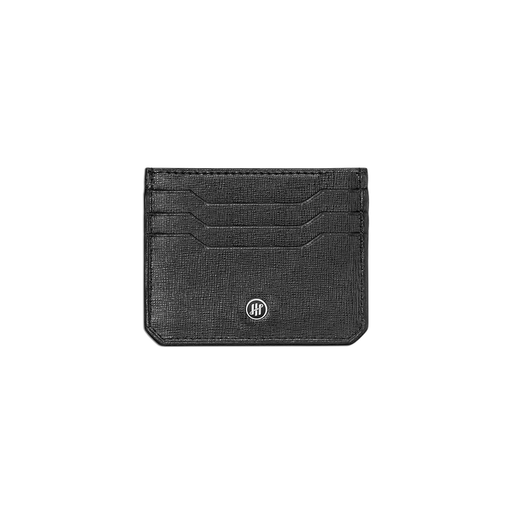 Portacarte Montegrappa - Signet Series 3+3 CC, Pelle Saffiano Nero